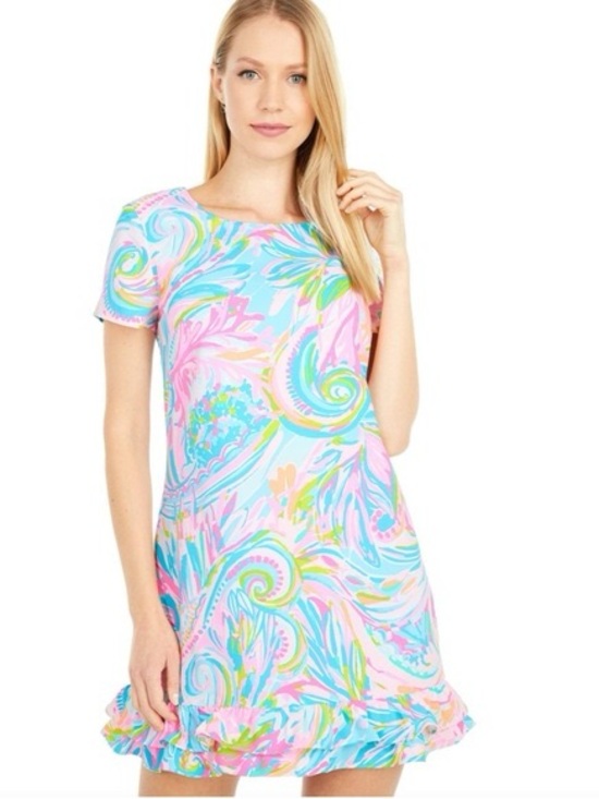 Lilly Pulitzer Dresses & Skirts - NWT Lilly Pulitzer Masey Short Sleeve Romper in Carnivale Coral size 14 NWT